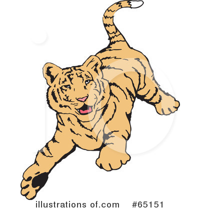 Tiger Clipart #65151 by Dennis Holmes Designs