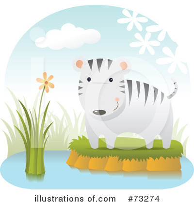 Royalty-Free (RF) Tiger Clipart Illustration by Qiun - Stock Sample #73274