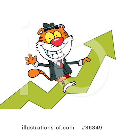 Royalty-Free (RF) Tiger Clipart Illustration by Hit Toon - Stock Sample #86849