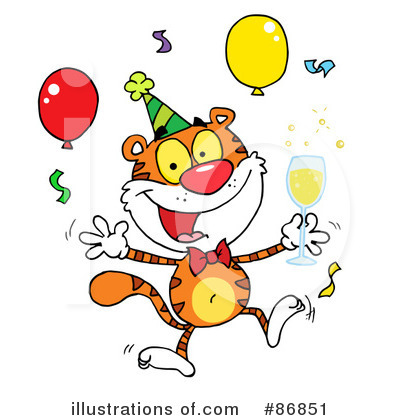 Party Animals Clipart #86851 by Hit Toon