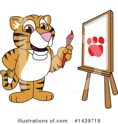 Royalty-Free (RF) Tiger Cub Mascot Clipart Illustration by Mascot Junction - Stock Sample #1439718