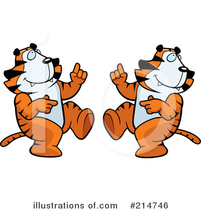 Royalty-Free (RF) Tigers Clipart Illustration by Cory Thoman - Stock Sample #214746