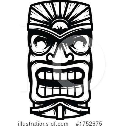 Royalty-Free (RF) Tiki Clipart Illustration by Vector Tradition SM - Stock Sample #1752675