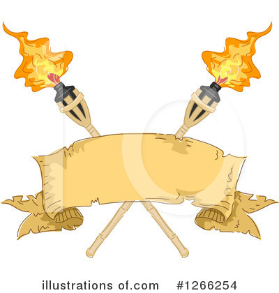 Royalty-Free (RF) Tiki Torch Clipart Illustration by BNP Design Studio - Stock Sample #1266254