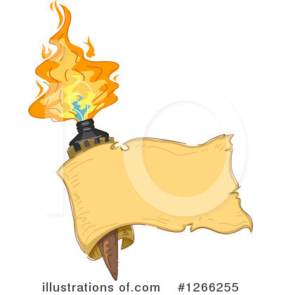 Royalty-Free (RF) Tiki Torch Clipart Illustration by BNP Design Studio - Stock Sample #1266255