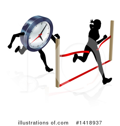 Runners Clipart #1418937 by AtStockIllustration
