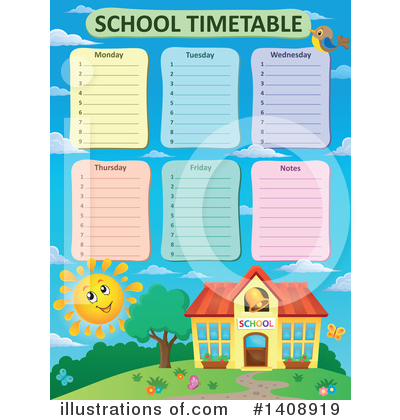 Timetable Clipart #1408919 by visekart