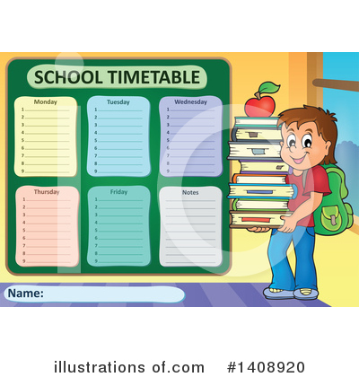 Timetable Clipart #1408920 by visekart