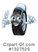 Tire Character Clipart #1327529 by AtStockIllustration