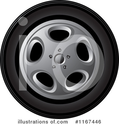 Royalty-Free (RF) Tire Clipart Illustration by Lal Perera - Stock Sample #1167446