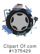 Tire Clipart #1375429 by BNP Design Studio