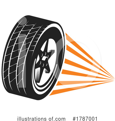 Tire Clipart #1787001 by Vector Tradition SM