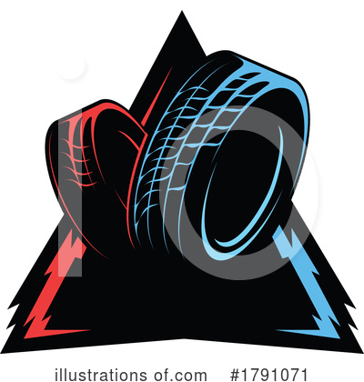 Royalty-Free (RF) Tire Clipart Illustration by Vector Tradition SM - Stock Sample #1791071