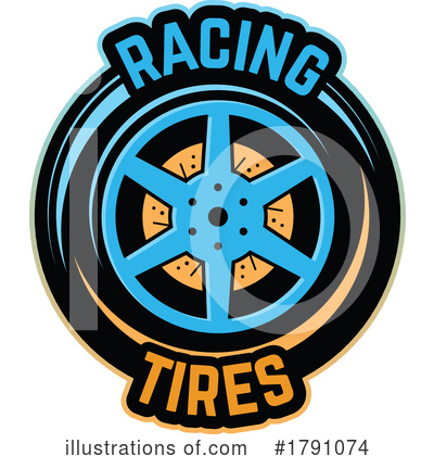 Royalty-Free (RF) Tire Clipart Illustration by Vector Tradition SM - Stock Sample #1791074