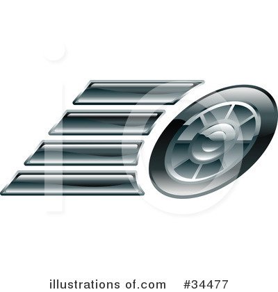 Tire Clipart #34477 by AtStockIllustration