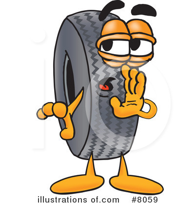 Tire Clipart #8059 by Mascot Junction