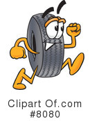 Tire Clipart #8080 by Mascot Junction