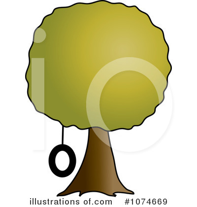 Royalty-Free (RF) Tire Swing Clipart Illustration by Pams Clipart - Stock Sample #1074669
