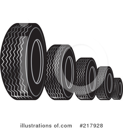 Royalty-Free (RF) Tires Clipart Illustration by Lal Perera - Stock Sample #217928