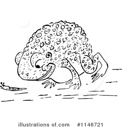 Royalty-Free (RF) Toad Clipart Illustration by Prawny Vintage - Stock Sample #1146721
