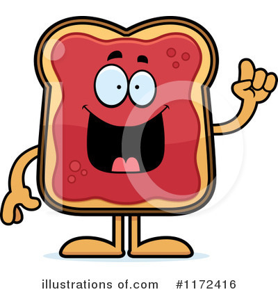 Royalty-Free (RF) Toast And Jam Clipart Illustration by Cory Thoman - Stock Sample #1172416