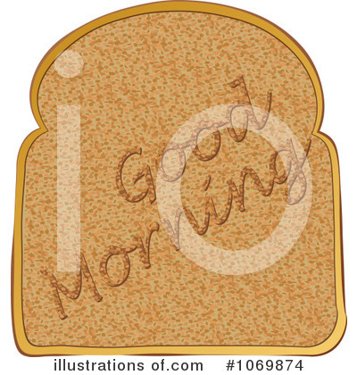 Royalty-Free (RF) Toast Clipart Illustration by michaeltravers - Stock Sample #1069874