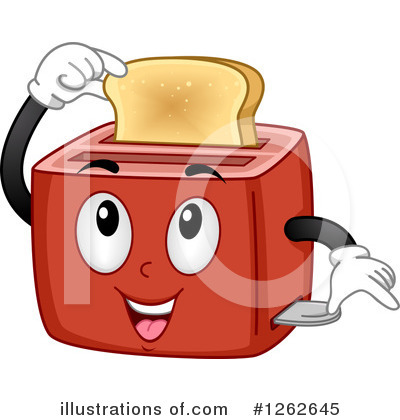 Royalty-Free (RF) Toaster Clipart Illustration by BNP Design Studio - Stock Sample #1262645