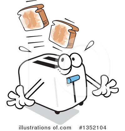 Royalty-Free (RF) Toaster Clipart Illustration by Johnny Sajem - Stock Sample #1352104