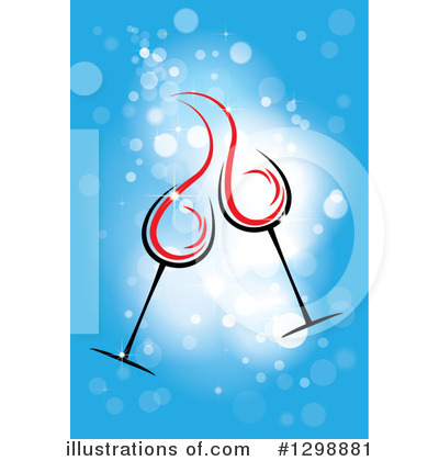 Royalty-Free (RF) Toasting Clipart Illustration by ColorMagic - Stock Sample #1298881