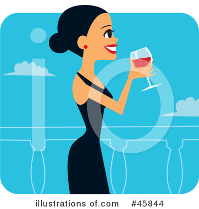 Royalty-Free (RF) Toasting Clipart Illustration by Monica - Stock Sample #45844