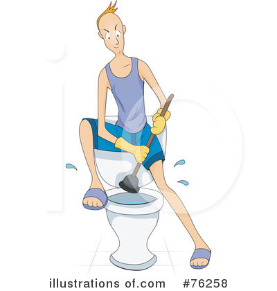 Royalty-Free (RF) Toilet Clipart Illustration by BNP Design Studio - Stock Sample #76258