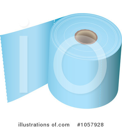Royalty-Free (RF) Toilet Paper Clipart Illustration by michaeltravers - Stock Sample #1057928