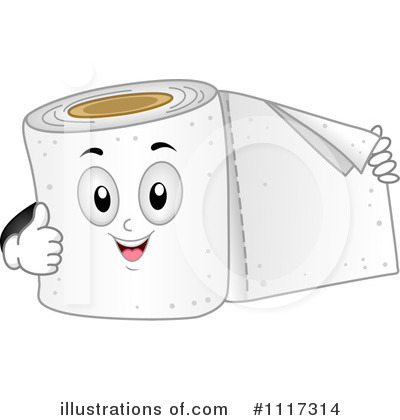 Royalty-Free (RF) Toilet Paper Clipart Illustration by BNP Design Studio - Stock Sample #1117314