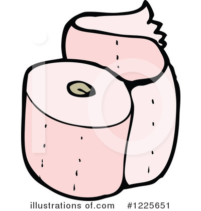 Royalty-Free (RF) Toilet Paper Clipart Illustration by lineartestpilot - Stock Sample #1225651