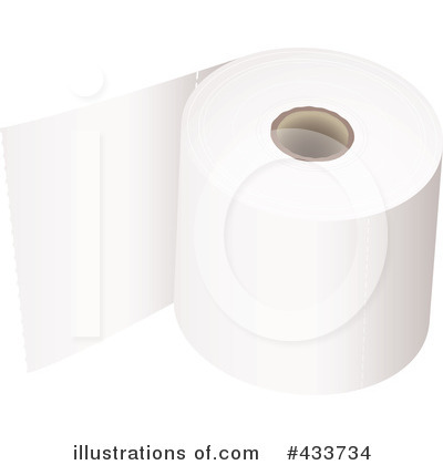 Royalty-Free (RF) Toilet Paper Clipart Illustration by michaeltravers - Stock Sample #433734