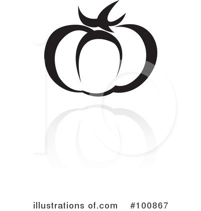 Royalty-Free (RF) Tomato Clipart Illustration by cidepix - Stock Sample #100867