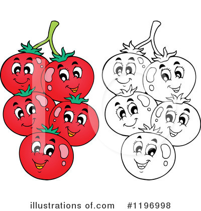Royalty-Free (RF) Tomato Clipart Illustration by visekart - Stock Sample #1196998