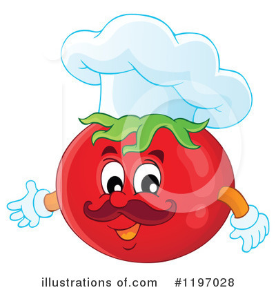 Royalty-Free (RF) Tomato Clipart Illustration by visekart - Stock Sample #1197028