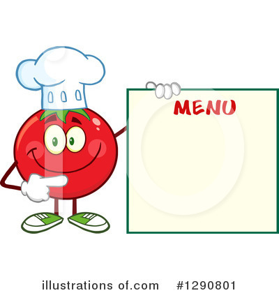 Royalty-Free (RF) Tomato Clipart Illustration by Hit Toon - Stock Sample #1290801