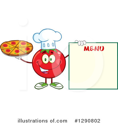 Royalty-Free (RF) Tomato Clipart Illustration by Hit Toon - Stock Sample #1290802