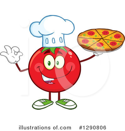 Royalty-Free (RF) Tomato Clipart Illustration by Hit Toon - Stock Sample #1290806
