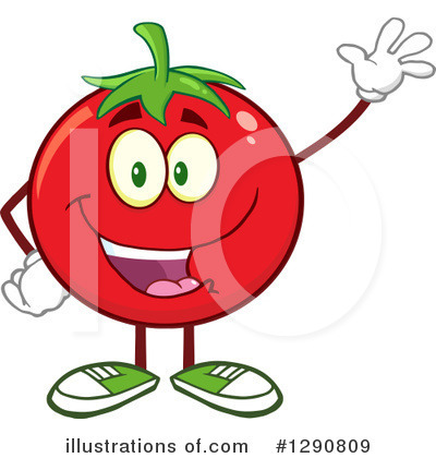Royalty-Free (RF) Tomato Clipart Illustration by Hit Toon - Stock Sample #1290809