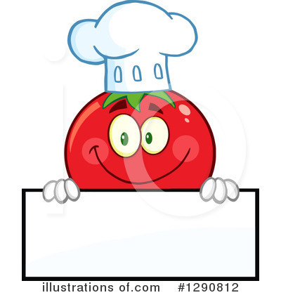 Royalty-Free (RF) Tomato Clipart Illustration by Hit Toon - Stock Sample #1290812