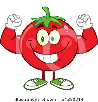Royalty-Free (RF) Tomato Clipart Illustration by Hit Toon - Stock Sample #1290814