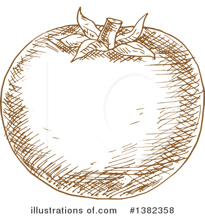 Royalty-Free (RF) Tomato Clipart Illustration by Vector Tradition SM - Stock Sample #1382358