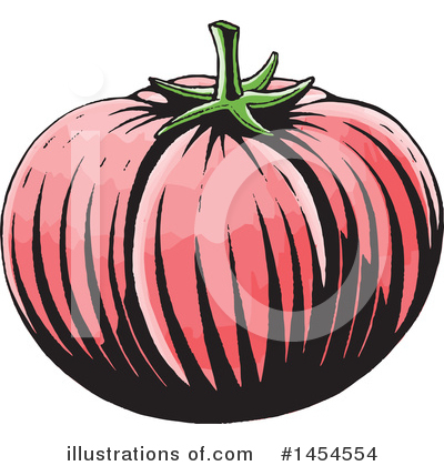 Royalty-Free (RF) Tomato Clipart Illustration by cidepix - Stock Sample #1454554