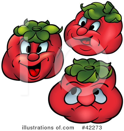Royalty-Free (RF) Tomato Clipart Illustration by dero - Stock Sample #42273