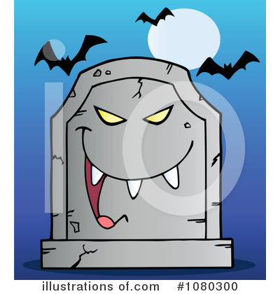 Royalty-Free (RF) Tombstone Clipart Illustration by Hit Toon - Stock Sample #1080300