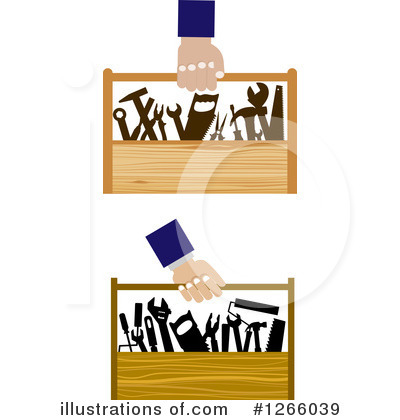 Royalty-Free (RF) Tool Box Clipart Illustration by Vector Tradition SM - Stock Sample #1266039