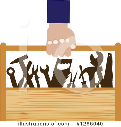 Royalty-Free (RF) Tool Box Clipart Illustration by Vector Tradition SM - Stock Sample #1266040
